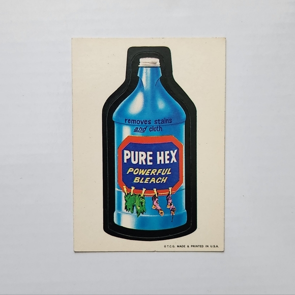 🧙‍♀️ Vintage 1973 Wacky Packages Sticker - "Pure Hex" Trading Card Collectible✨ - Picture 2 of 10